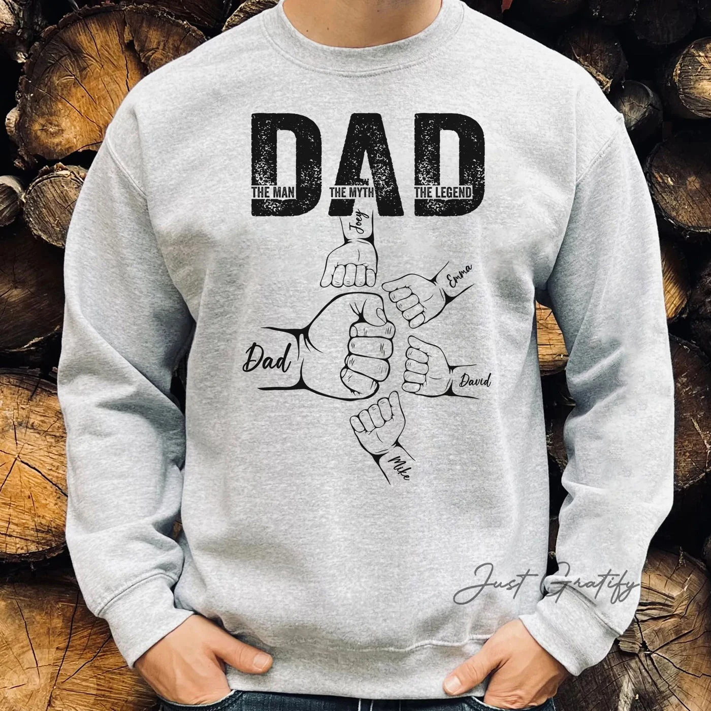 Moletom personalizado pai o homem, o mito, a lenda💕Moletom com capuz