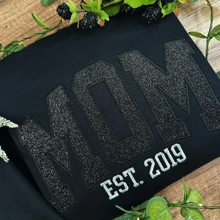Moletom Glitter mamãe personalizado